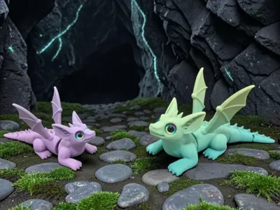 SC Flexi Fox Dragon - glass eye compatible