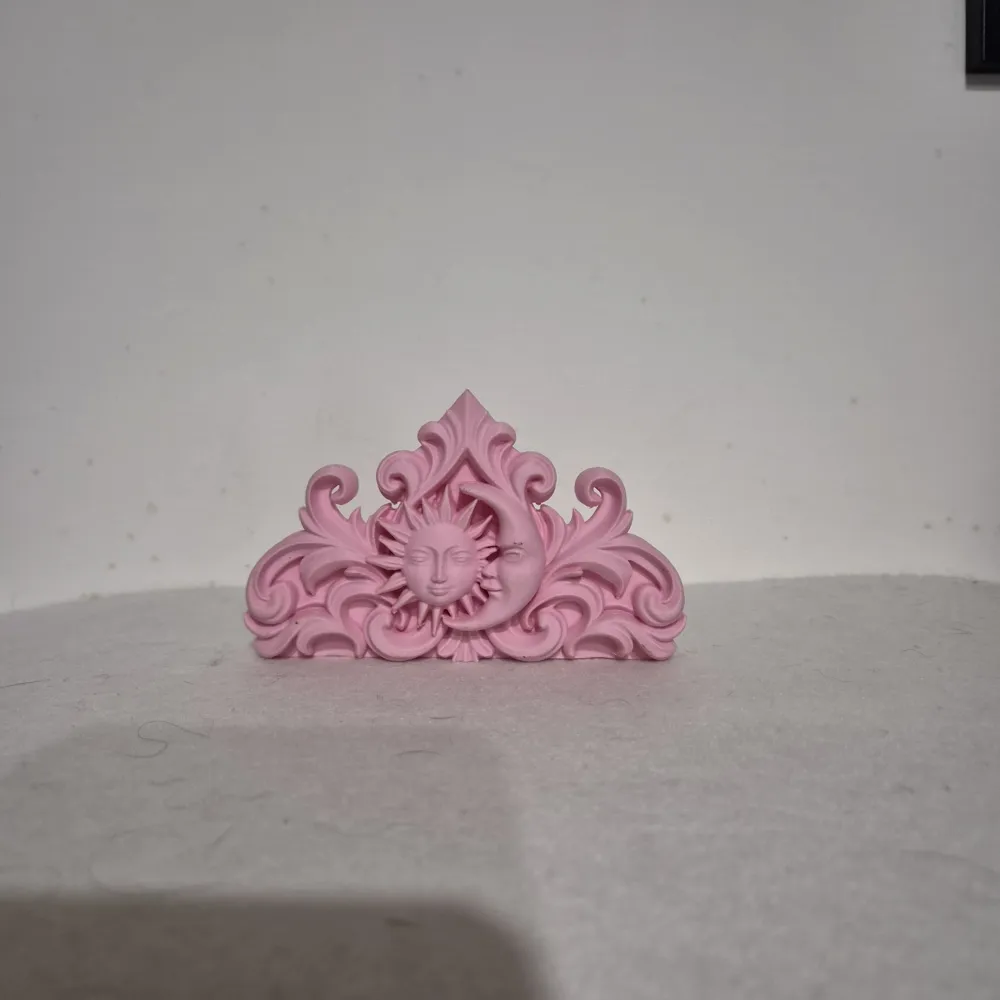 Goth Sun & Moon Baroque Hairpin Clip - Free 3D Print Model - MakerWorld