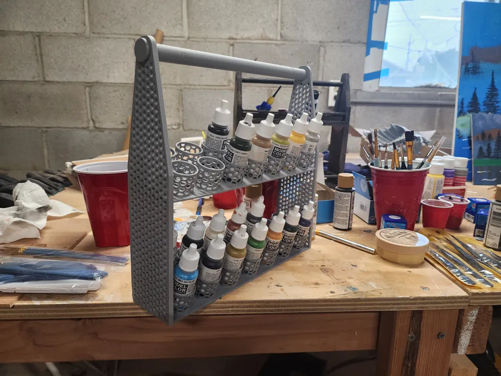 Modeling Paint Rack Vallejo Model Paint Rack by mjeaton95MakerWorld: Download Free 3D Models