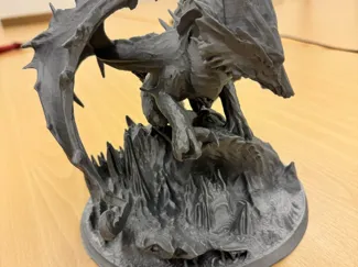 Magnificent dragon designed by blind person