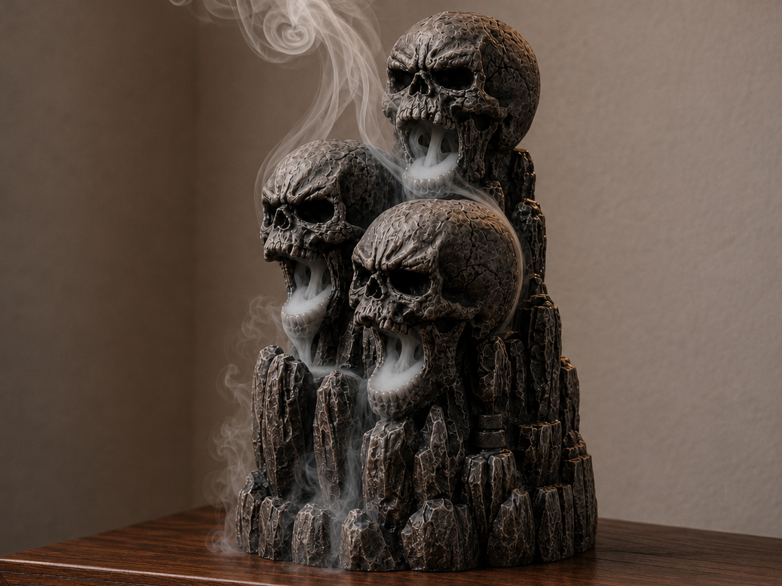 Skull Backflow Incense Burner