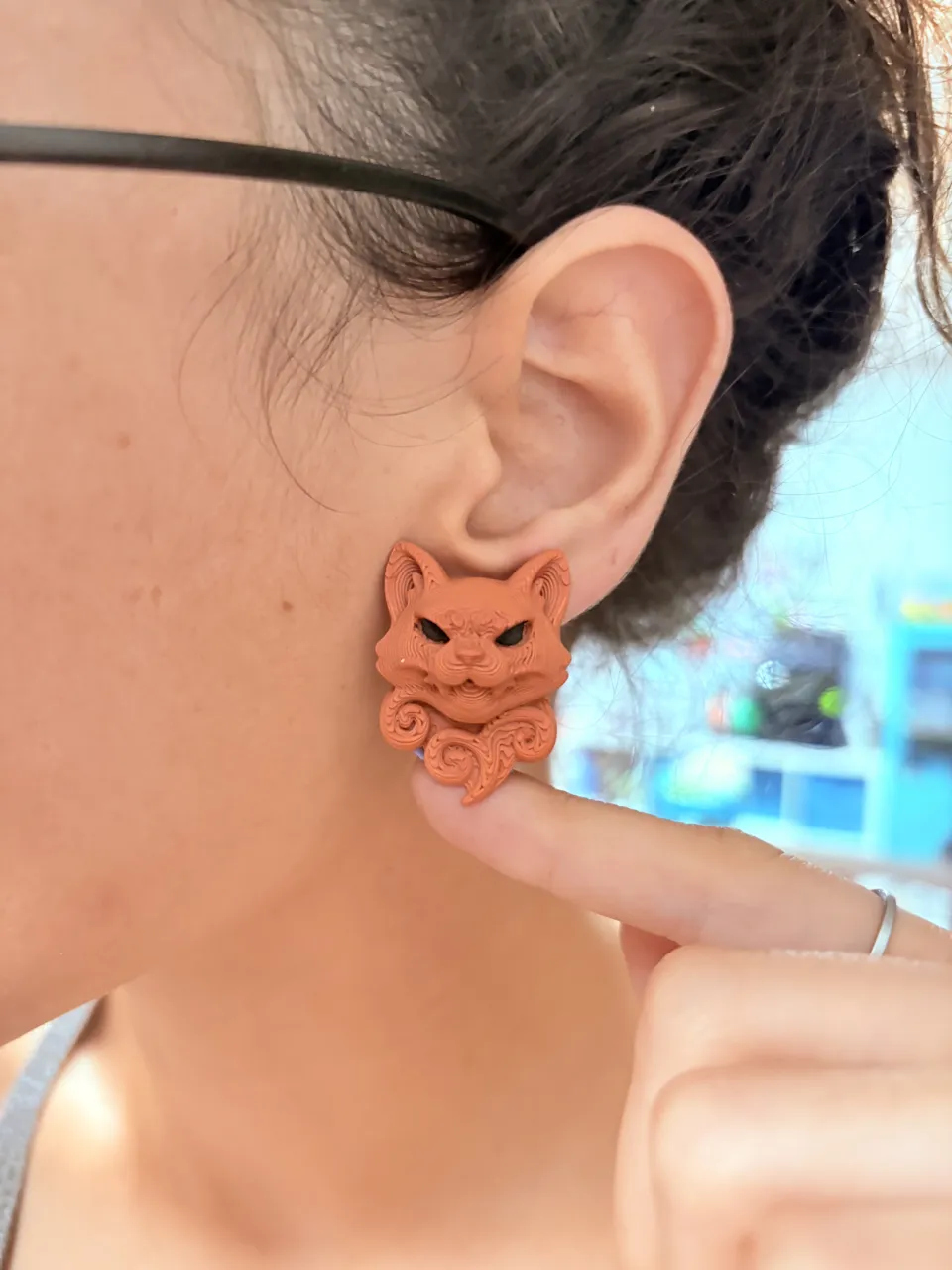 Pendientes de gatos view 3
