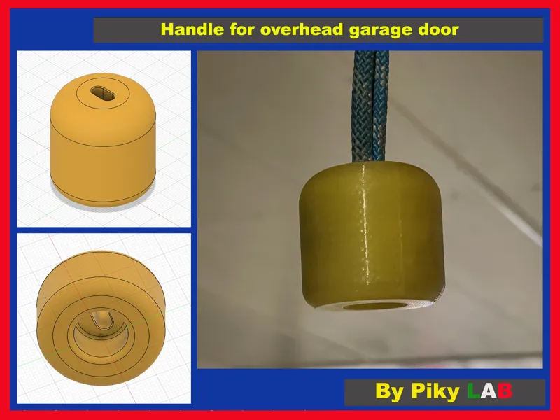 Handle for overhead garage door