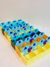 Modular Booth Organizer for chunky letters,Keycaps