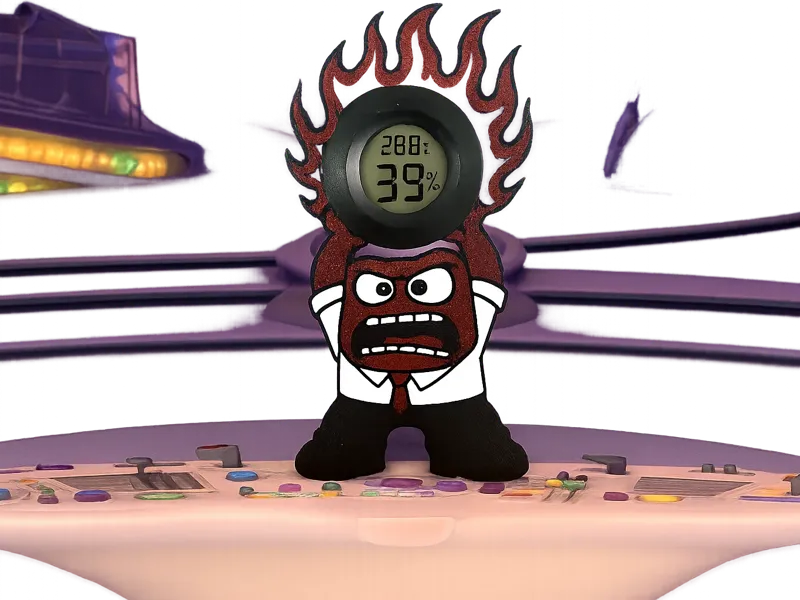 Anger Thermo-Hygrometer – Inside Out Inspired