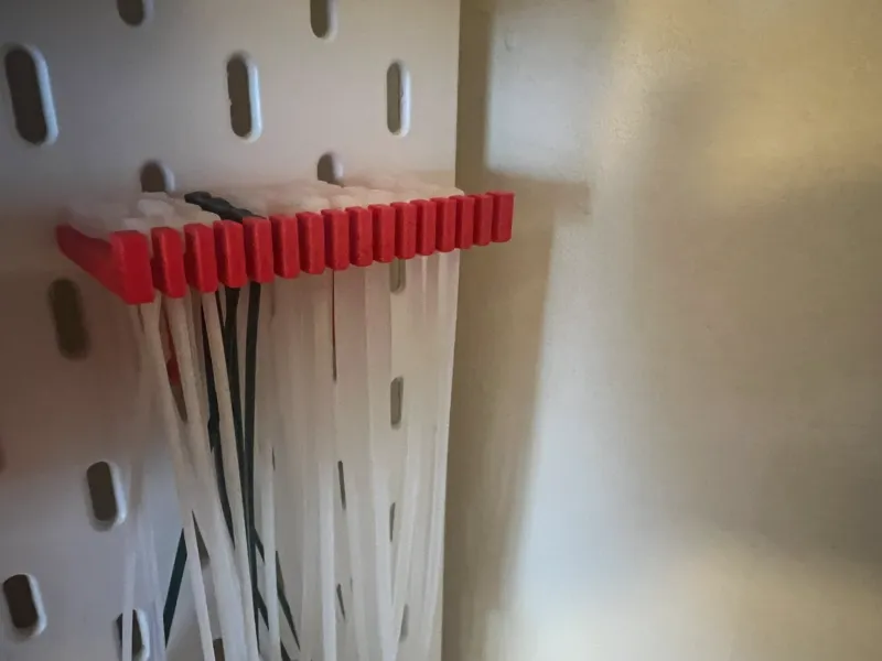 Skadis zipties holder