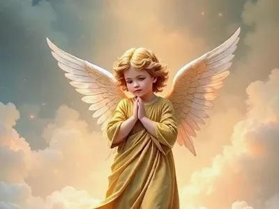 angel on a cloud
