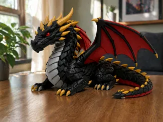 3D Printed Dragon For Showcase Decoration !!!