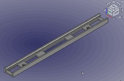 LED Rail for 10mm Strips (Long)