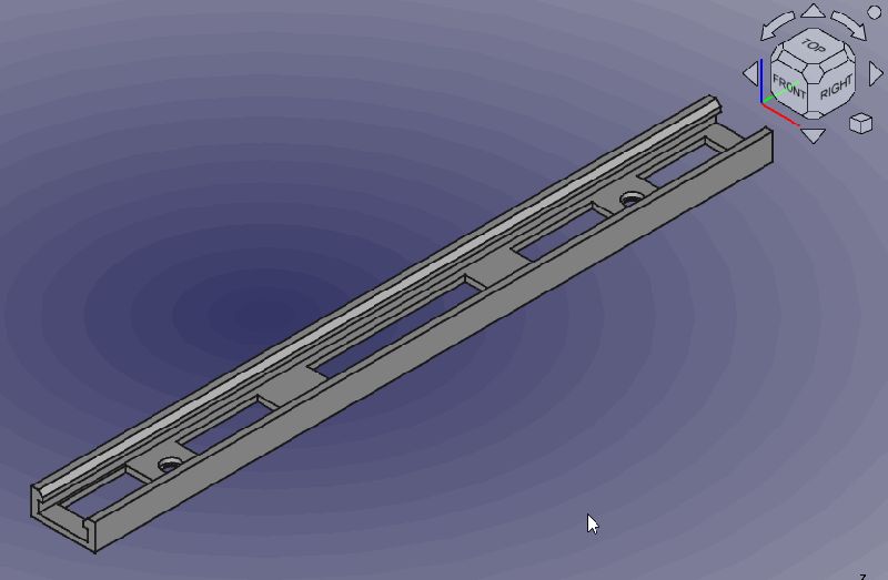 LED Schiene für 10mm Strips (Lang)