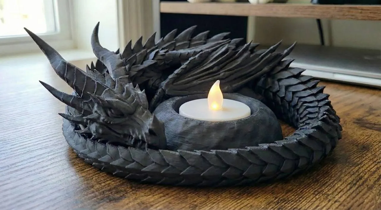 Dragon’s Vigil – Catchall Tray & Tea Light view 3