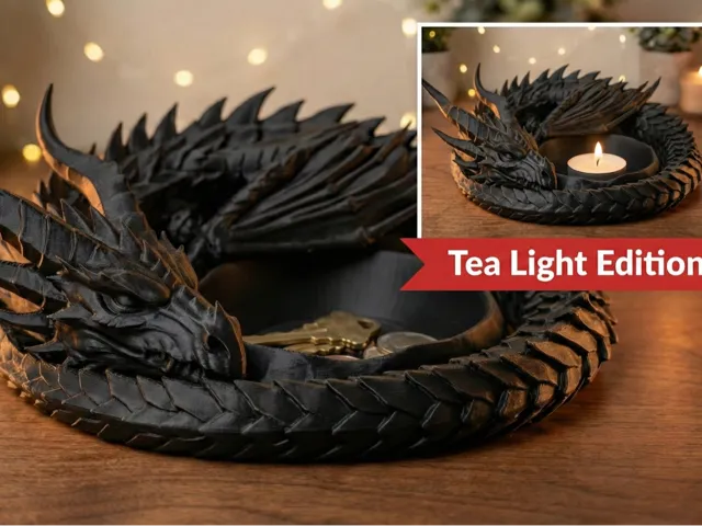 Dragon’s Vigil – Catchall Tray & Tea Light