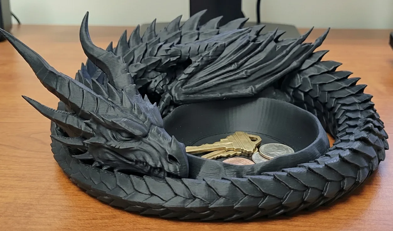Dragon’s Vigil – Catchall Tray & Tea Light view 2