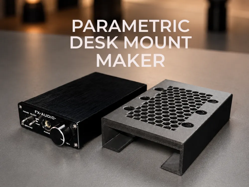 Soporte: Custom Mount Maker -Parametric. Referencia del modelo original.