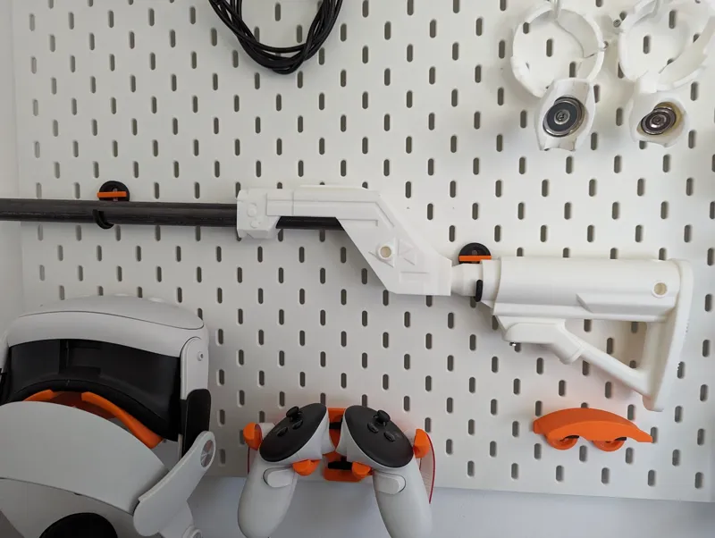 Quest gunstock hooks for IKEA Skadis