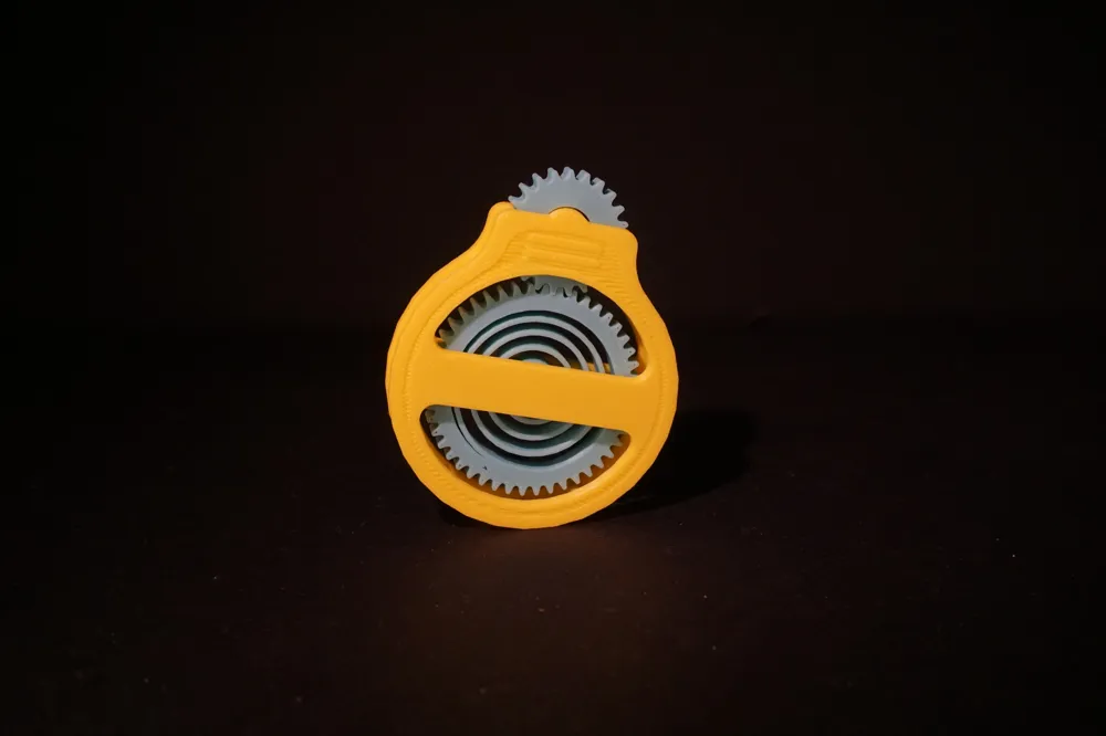 Spring Gear Plae Spring Gear Fidget - Free 3D Print Model - MakerWorld