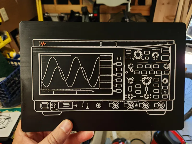 Oscilloscope Wireframe Art