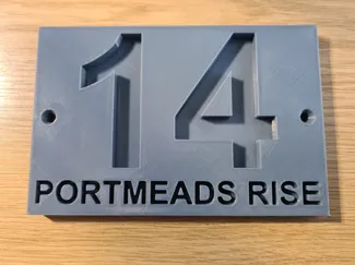 BASIC HOUSE NUMBER WITH STREET