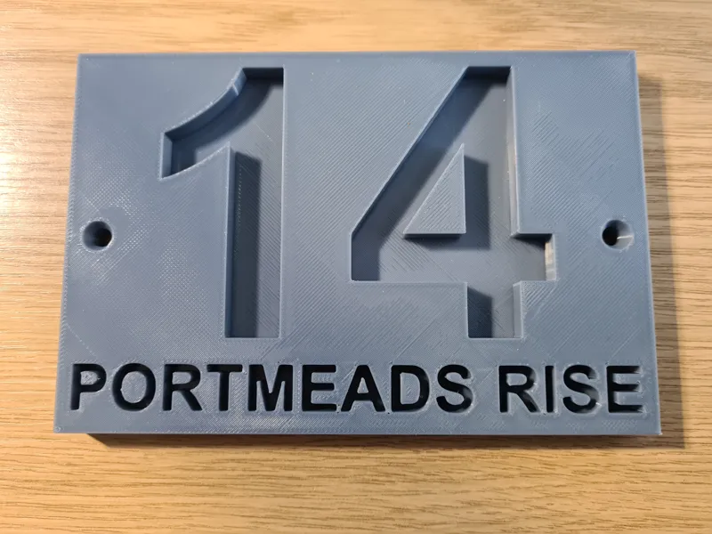 BASIC HOUSE NUMBER WITH STREET