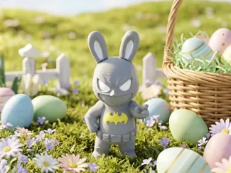 Batman Bunny — Easter Superhero Figurine