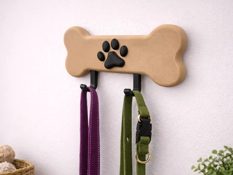 Bone Dog Paw Hooks - Wallmount