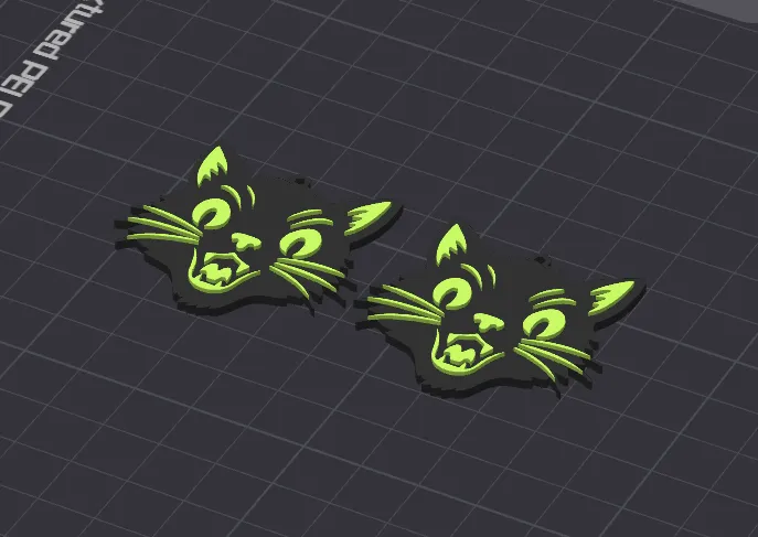 Halloween Cat Earrings - Free Commercial License! view 3