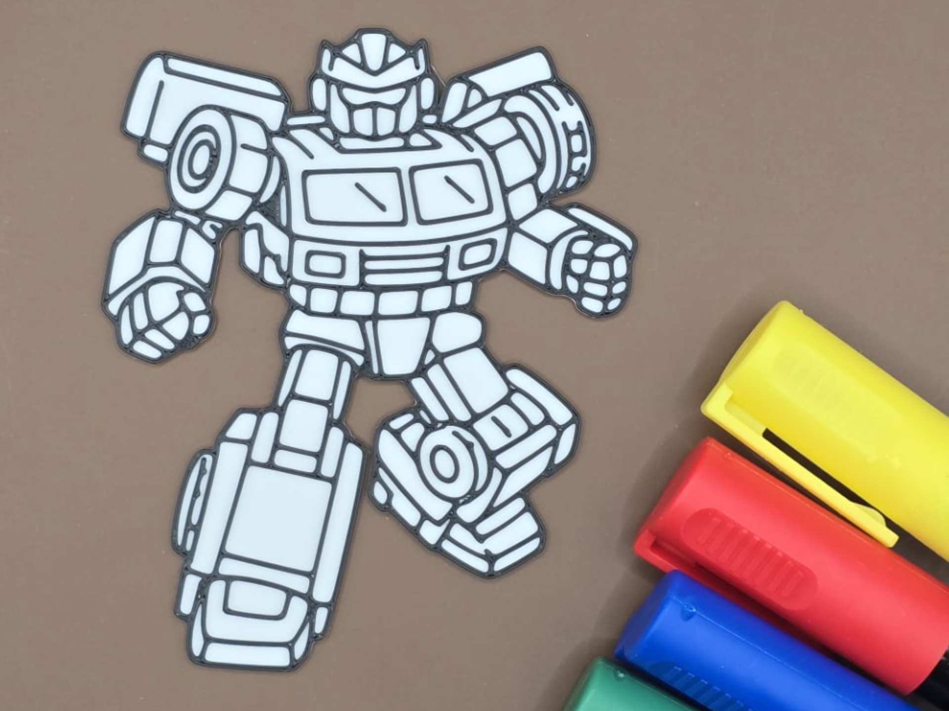 Robot Coloring Activity