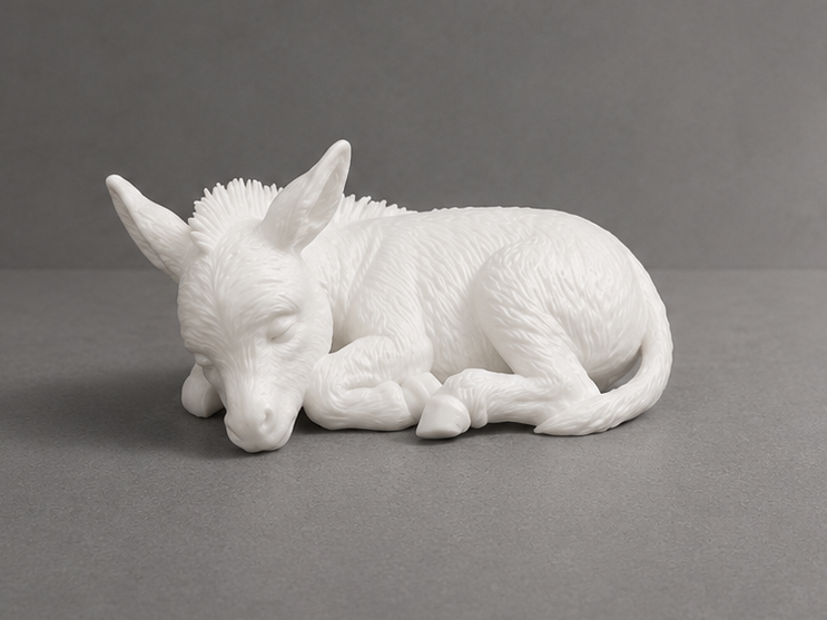 Sleeping Donkey - Cute - Animal 
