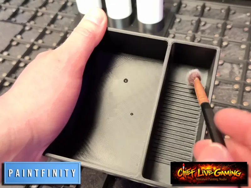 Waterproof Paint Brush Rinse Station Gridfinity