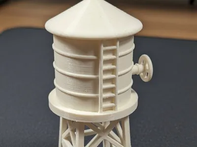 water tower figure 3D