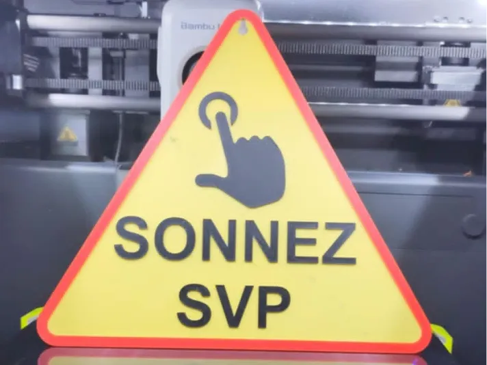 Panneau " sonnez SVP "