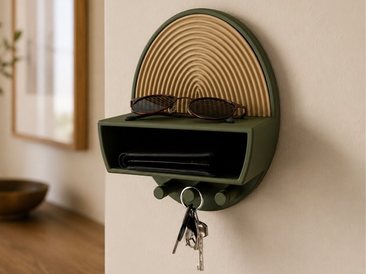 Entryway Organizer with Key Hooks – No AMS