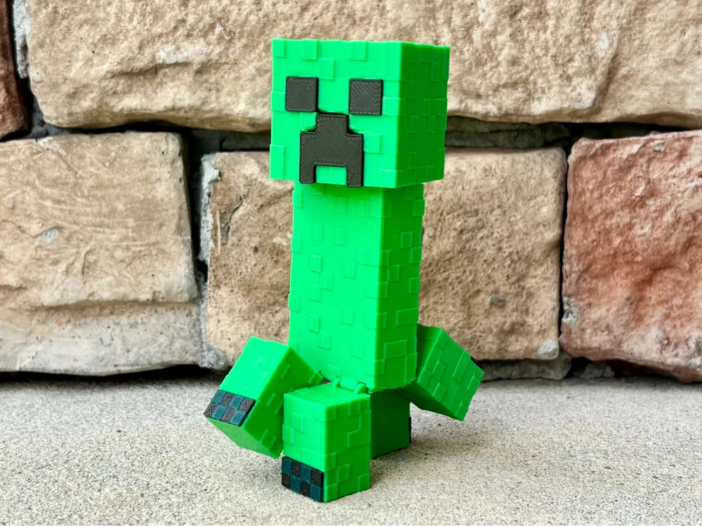 Accesorio para impresora 3D: Articulated Minecraft Creeper (No AMS). Referencia del modelo original.
