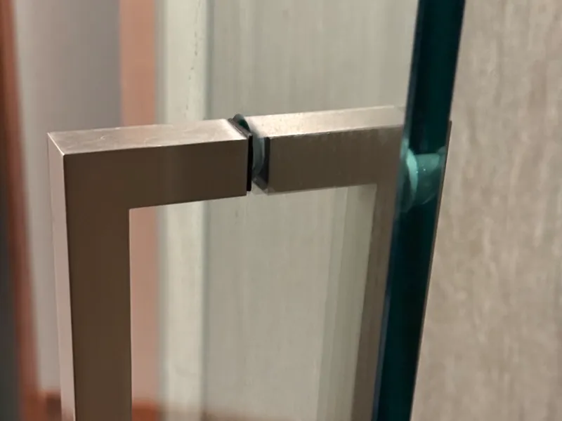 glass shower door handle spacer