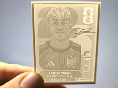 Lamine Yamal 3D Collectible Card (Panini Album 2026)