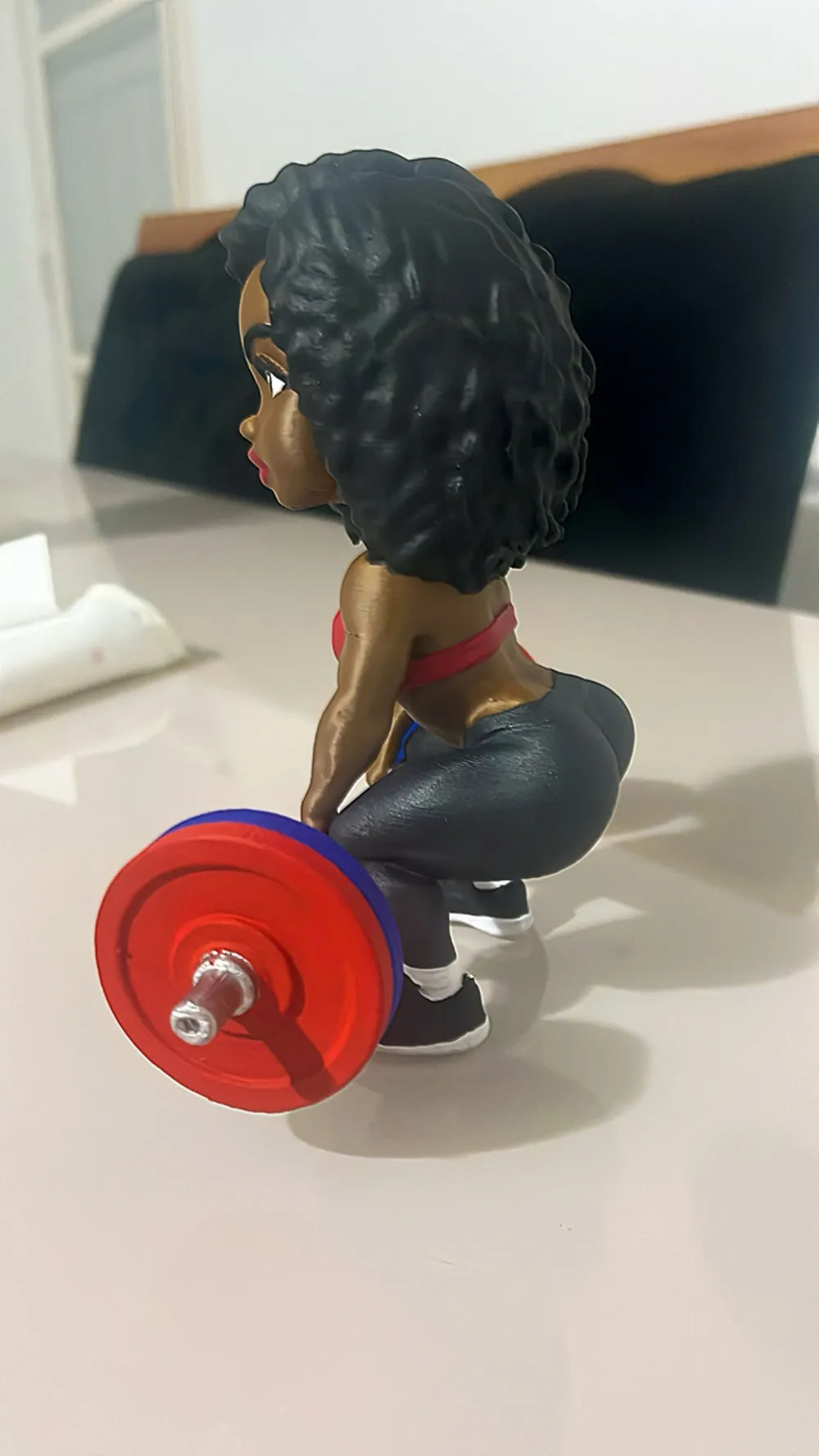 Girl fitness gym chibi - Free 3D Print Model - MakerWorld