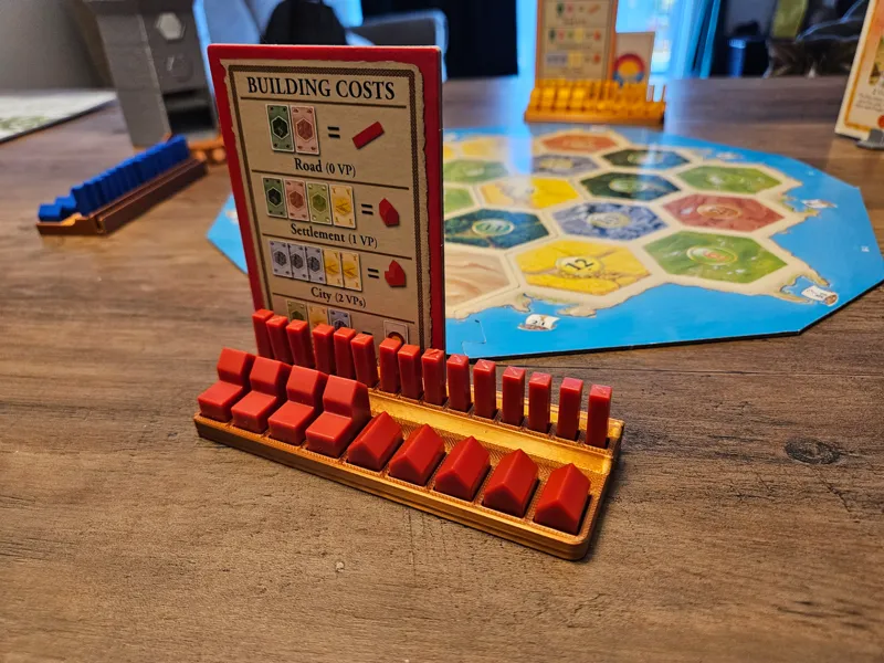 Catan Pieces Holder Tray