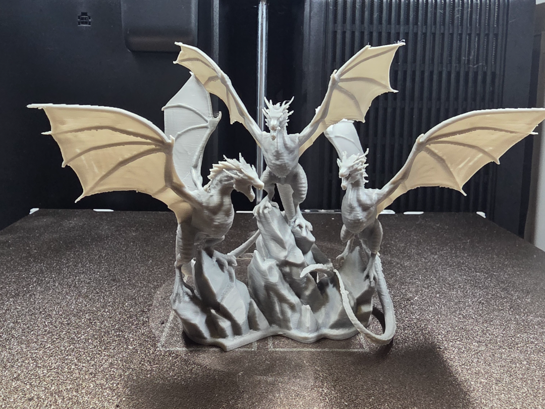 Dragon Trio: Drogon, Rhaegal & Viserion on Rocks