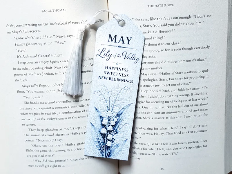 Bookmark, May Flower, Birth Month