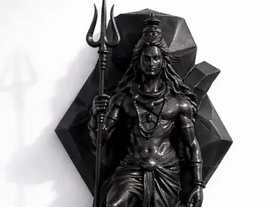 Mahadev (Lord Shiva) Wall Mount Sculpture 3MF File