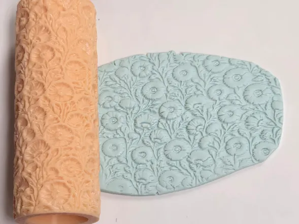 Flower Clay Texture Roller