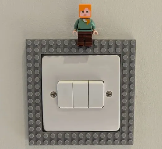 Building Brick Light Switch Surround