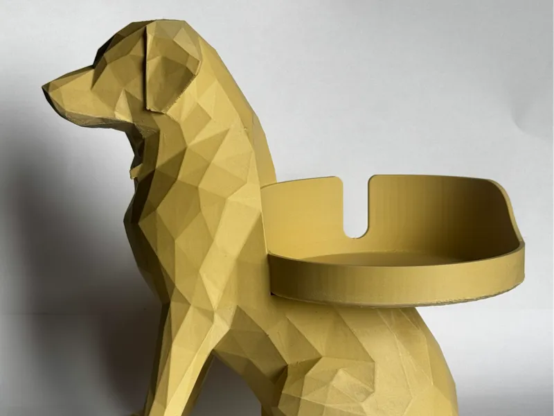 Low Poly Dog Alexa Dot Holder