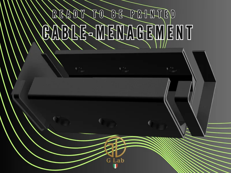 modular under-desk cable management