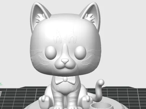 Fuko de gatito con moño