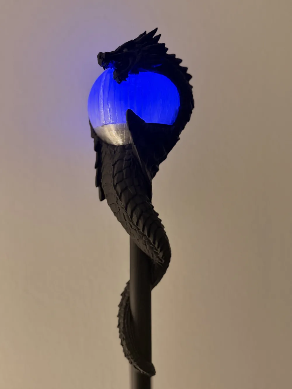 Dragon Staff – Halloween Edition - Free 3D Print Model - MakerWorld