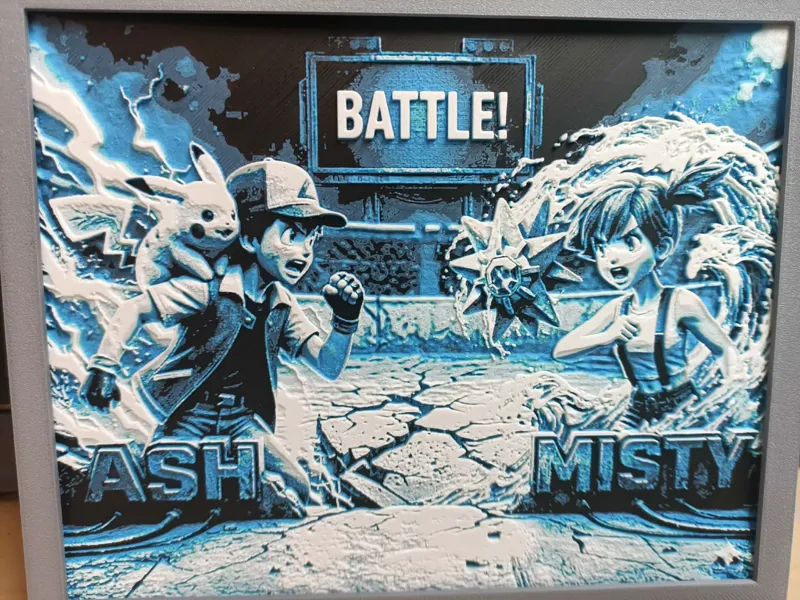 Combat d'arène Pokémon ash vs misty  