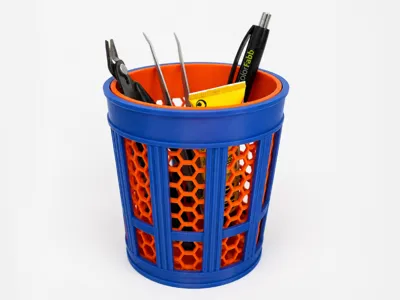 NYC-Inspired Trash Can Pen Holder