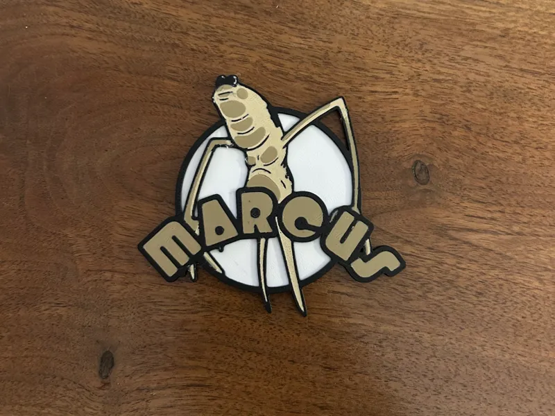 Marcus The Worm Fridge Magnet