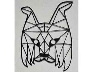 Wandschmuck Luchs Dotlux Maskottchen URI